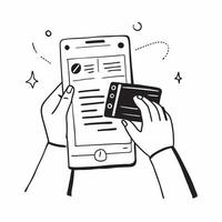 Person Using Biometric Verification concept as A person using biometric verification for mobile banking on their smartphone set against a Cleans background providing ample space for Cleans vector