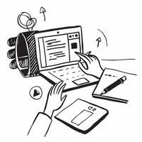 Person Analyzing Budget on Mobile App concept as A person analyzing their budget on a mobile finance app with a plain background offering ample copy space for text or graphics symb Cleans Set 2 vector