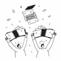 People with Floating Agendas and Beaming Faces concept as A group of people holding floating agendas with beaming faces set against a dreamy background offering ample space for tex Cleans vector