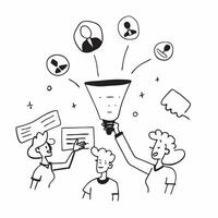 People with Enchanted Hiring Tools and Smiling Faces concept as A group of people using enchanted hiring tools with smiling faces set against a whimsical background offering ample Cleans vector