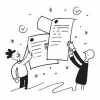 People with Enchanted Appraisal Forms and Smiling Faces concept as A group of people holding enchanted appraisal forms with smiling faces set against a whimsical background offerin Cleans vector