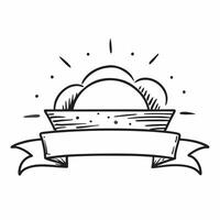 Party hat icon with copy space on a white background concept as A image of a party hat icon with generous copy space on a white background ideal for celebration and retireme Cleans vector