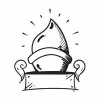Party hat icon with copy space on a white background concept as A image of a party hat icon with generous copy space on a white background ideal for celebration and retireme Cleans Set 2 vector