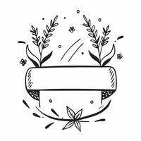 Ornate border frame with dried flowers and twine with copy space concept as A border frame featuring dried flowers and twine adding a rustic charm to Thanksgiving decorations with Cleans vector