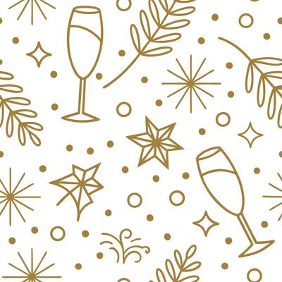 New Year seamless pattern with gold 2023 numbers sparkling stars and celebratory elements for a refined celebration feel concept as Refined New Year pattern with 2023 numbers spark Cleans