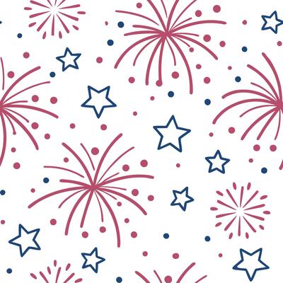 New Year seamless pattern with fireworks sparkling stars and celebratory confetti for a festive New Year Eve look concept as Vibrant New Year pattern featuring fireworks stars and Cleans Set 2