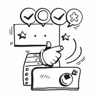 Modern customer satisfaction icon with copy space for business presentations concept as A modern customer satisfaction icon design with generous copy space perfect for enhancing bu Cleans vector