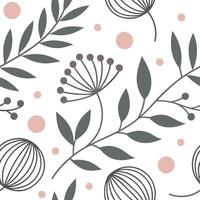 Mid century modern seamless pattern with abstract shapes and muted tones for sophisticated interiors concept as Elegant mid century abstract pattern with muted tones ideal for soph Cleans vector