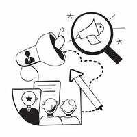 Marketing team with failed campaign concept as A marketing teams profile blended with a failed campaign symbolizing the disappointment of ineffective marketing efforts Ideal for b Cleans vector
