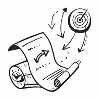 Marketing symbol with copy space for strategic planning concept as A strategic planning oriented marketing symbol with ample copy space ideal for visualizing long term goals object Cleans vector