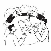 Legal Team with Documents and Gavel concept as A legal team reviewing documents and holding a gavel set against a dreamy background offering ample space for text or graphics symbol Cleans vector