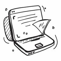 Laptop icon with copy space on a blue background concept as A image of a laptop icon with generous copy space on a blue background ideal for business technology and work the Cleans vector