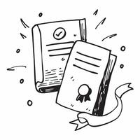 Lab Notebooks with Certificate and ISO Seal concept as Lab notebooks with a certificate and an ISO seal set against a whimsical background offering ample space for text or graphics Cleans vector