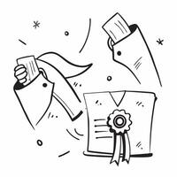 Lab Coats with Certificate and ISO Seal concept as Lab coats with a certificate and an ISO seal set against a whimsical background offering ample space for text or graphics symboli Cleans vector