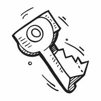 Key icon with copy space on a white background concept as A image of a key icon with ample copy space on a white background perfect for security and automotive themed visual Cleans Set 3 vector