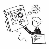 IT specialist with system failure concept as An IT specialists profile blended with a system failure symbolizing the disruption of technology issues Ideal for business and IT ads Cleans vector