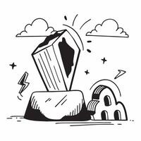 Iron Ore Price High and Low concept as A view depicting the high and low of iron ore prices set against a whimsical background offering ample space for text or graphics symbolizing Cleans vector