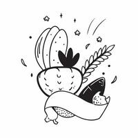 Individual with a pumpkin and cornucopia overlay symbolizing harvest celebration with copy space concept as An individual blended with a pumpkin and cornucopia representing the ha Cleans vector