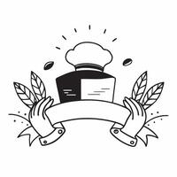 Human hands holding a Thanksgiving card and a Pilgrim hat with copy space concept as Human hands holding a Thanksgiving card and a Pilgrim hat symbolizing festive greetings and tr Cleans vector