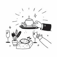 Human hands arranging a festive Thanksgiving table setting with copy space concept as Human hands arranging a festive Thanksgiving table setting capturing the essence of the holid Cleans Set 2 vector