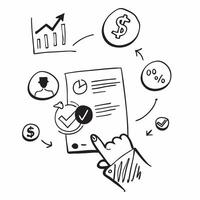 Finance manager with credit rating downgrade concept as A finance managers profile blended with a credit rating downgrade report symbolizing the financial impact and challenges of Cleans vector