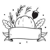 Festive border frame with squash and berries with copy space concept as A border frame featuring squash and berries capturing the festive nature of Thanksgiving with ample blank s Cleans vector