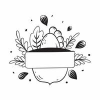 Festive border frame with nuts and foliage with copy space concept as A border frame featuring nuts and foliage capturing the natural beauty of Thanksgiving with ample space for t Cleans vector