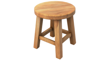 A minimalist wooden stool designed for versatile home decor use, ideal for adding a touch of natural elegance in living spaces and cozy corners.. png