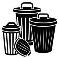 Trash can icon illustration vector