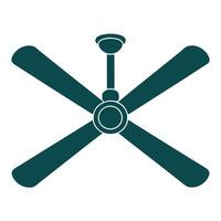 Ceiling fan icon vector
