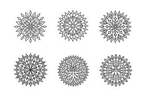 Tree mandala bundle for spiritual and creative projects vector