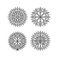 Versatile tree mandala collection for digital and print vector