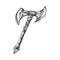 Tomahawk Axe image. Tomahawk Axe Stock Illustrations on white background. vector