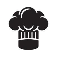 chef hat illustration. professional cap sign and symbol vector