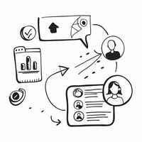 HR with employee onboarding process concept as An HR professionals profile blended with the employee onboarding process symbolizing smooth transitions and integration Perfect for Cleans vector
