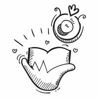 Heartbeat icon with copy space on a white background concept as A image of a heartbeat icon with generous copy space on a white background perfect for heart health and medic Cleans Set 2 vector