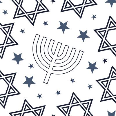Hanukkah stars seamless pattern with silver blue and white for a cool winter themed holiday look concept as Winter inspired Hanukkah stars pattern with silver blue and white tones Cleans Set 4