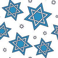 Hanukkah stars seamless pattern with bold gold and silver elements for a glamorous festive design concept as Glamorous Hanukkah stars pattern with bold gold and silver elements for Cleans vector