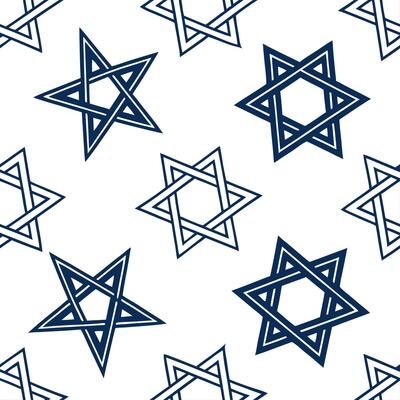 Hanukkah stars seamless pattern with blue and silver tones for a festive celebratory holiday design concept as Elegant Hanukkah stars pattern with blue and silver tones perfect for Cleans Set 4