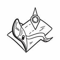 GPS icon with copy space on a white background concept as A image of a GPS icon with ample copy space on a white background perfect for navigation and driver themed visuals Cleans Set 2 vector
