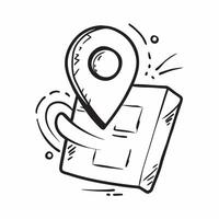 GPS icon with copy space on a gray background concept as A image of a GPS icon with ample copy space on a gray background perfect for navigation and driver themed visuals i Cleans vector