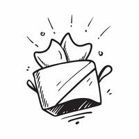 Gift icon with copy space on a white background concept as A image of a gift icon with generous copy space on a white background ideal for celebration and retirement themed Cleans Set 3 vector