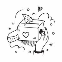 Fundraiser with Donation Box and Heart concept as An image of a fundraiser with a donation box and heart symbol set against a dreamy background offering ample space for text or gra Cleans vector