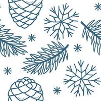 Frosty pinecones and snowflakes arranged seamlessly to create nature inspired warm winter home decor concept as Frosty pinecones and snowflakes arranged seamlessly to create nature Cleans vector