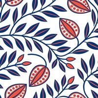 Folk art seamless pattern with bright primary colors and bold shapes for a striking contemporary ethnic design concept as Striking folk art pattern with bright primary colors and b Cleans vector