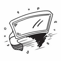 Flat design as Windshield icon with copy space on a white background concept as A image of a windshield icon with generous copy space on a white background perfect for autom Cleans Set 2 vector