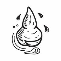 Flat design as Water drop icon with copy space on a minimalist background concept as A image of a water drop icon with generous copy space on a minimalist background ideal f Cleans Set 2 vector