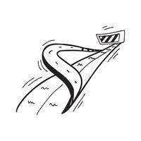 Flat design as Road icon with copy space on a gray background concept as A image of a road icon with generous copy space on a gray background ideal for transportation and tr Cleans vector