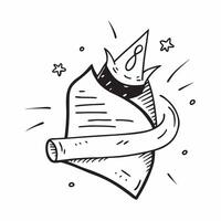 Flat design as Party hat icon with copy space on a white background concept as A image of a party hat icon with generous copy space on a white background ideal for celebrati Cleans vector