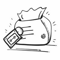 Flat design as Money bag icon with copy space on a green background concept as A image of a money bag icon with ample copy space on a green background perfect for financial Cleans vector